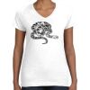 Women's Fine Jersey V-Neck Tee Thumbnail