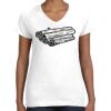 Women's Fine Jersey V-Neck Tee Thumbnail