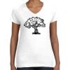 Women's Fine Jersey V-Neck Tee Thumbnail